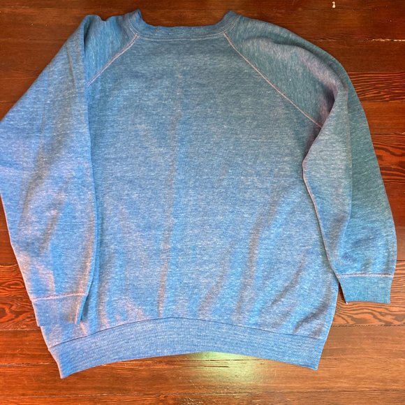 Vintage faded raglan sweatshirt overstitched 1960s - Picture 2 of 7
